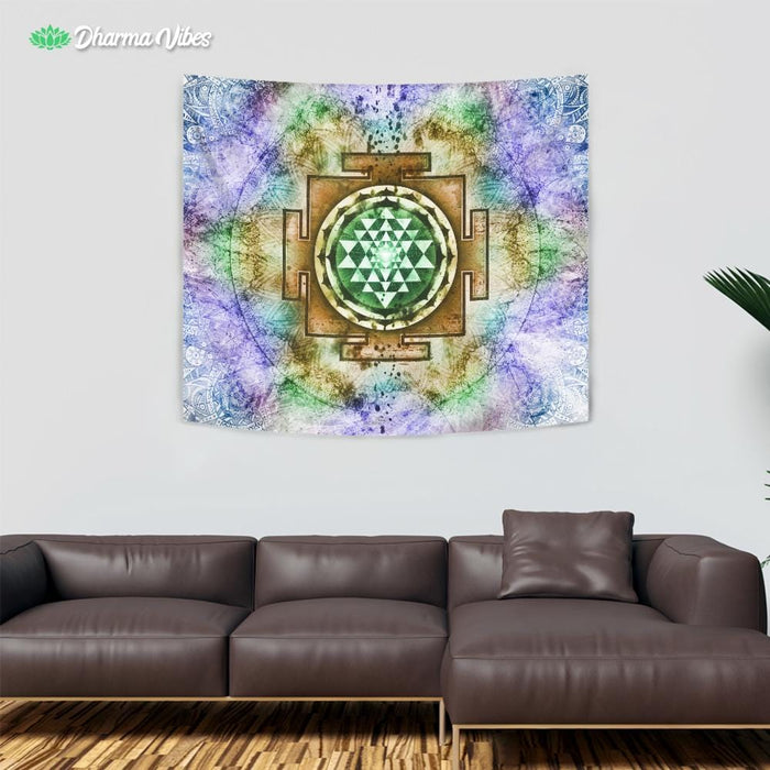 Psycho yantra 2 by McAshe Tapestry
