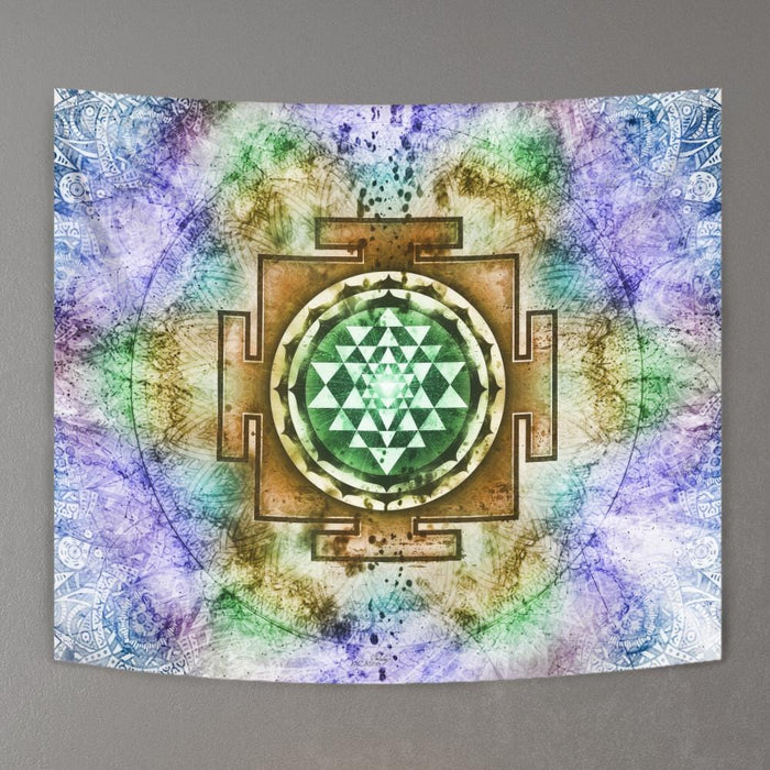 Psycho yantra 2 by McAshe Tapestry