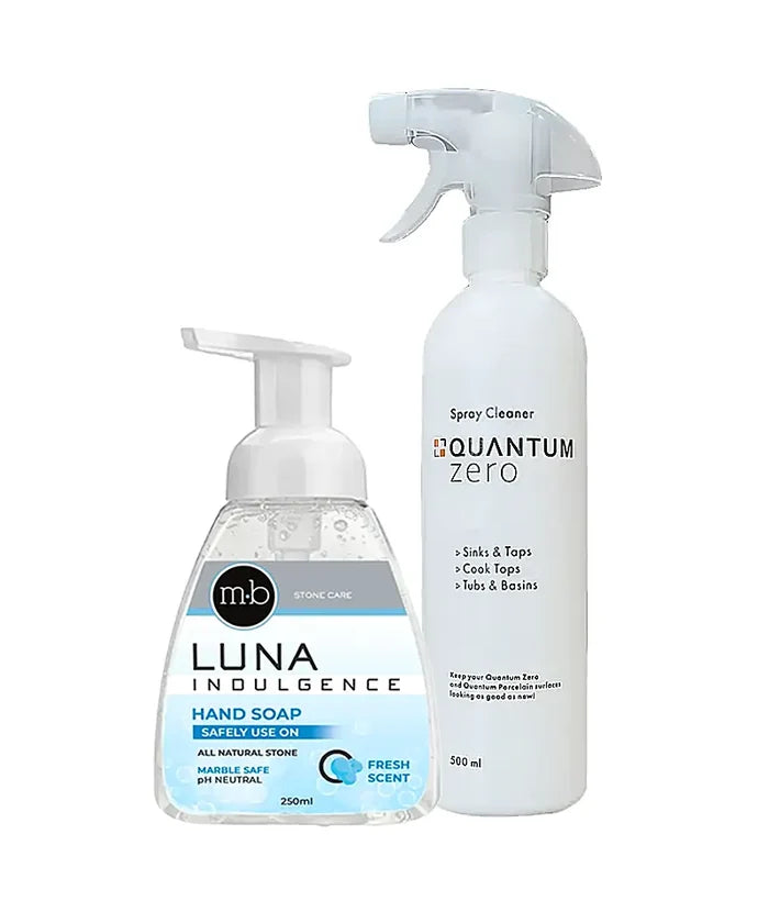 Quantum Zero Spray + Luna Indulgence - Stone Doctor Australia - Engineered Quartz Maintenance Product