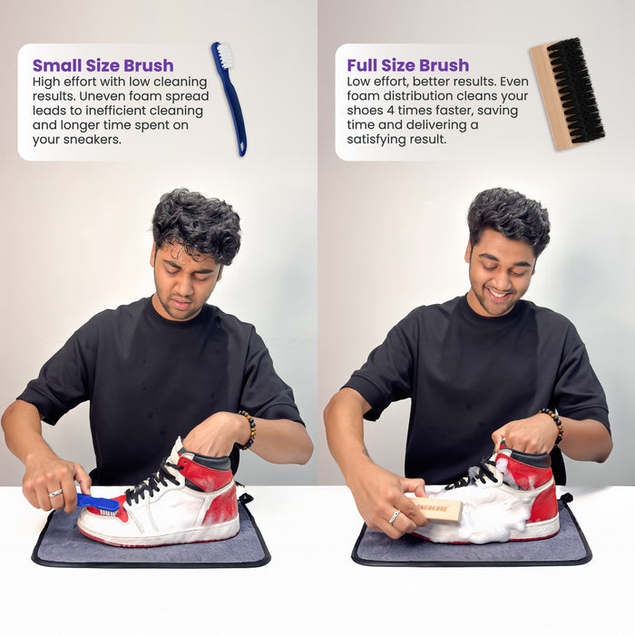 Quick Shoe Cleaning Kit with Extra Foam - Buy 1 Get 1 Foam Cleaner 150ml