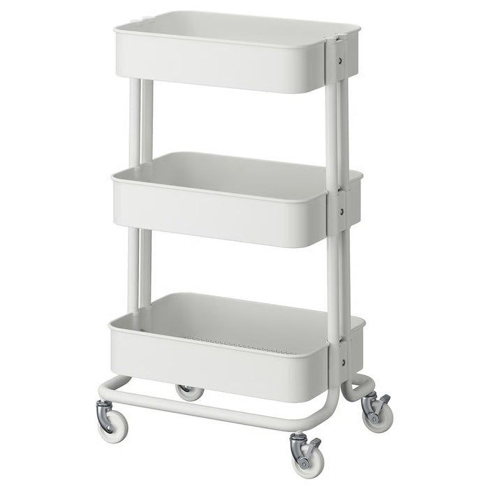 RASKOG Trolley, White, 35x45x77cm