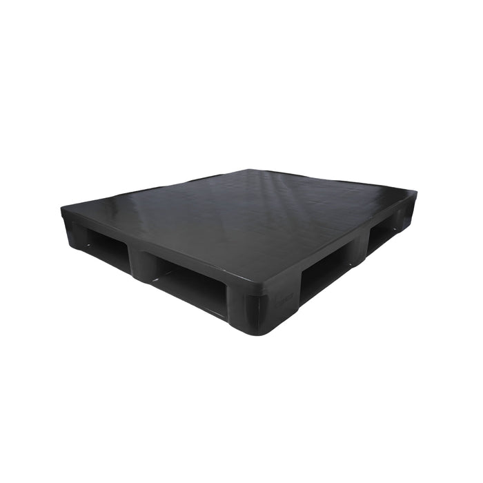 Recycled Plastic Pallet – Solid Deck, 5 Runner