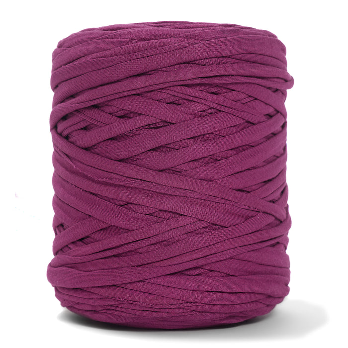 Recycled T-Shirt Fabric Yarn - Merlot Color