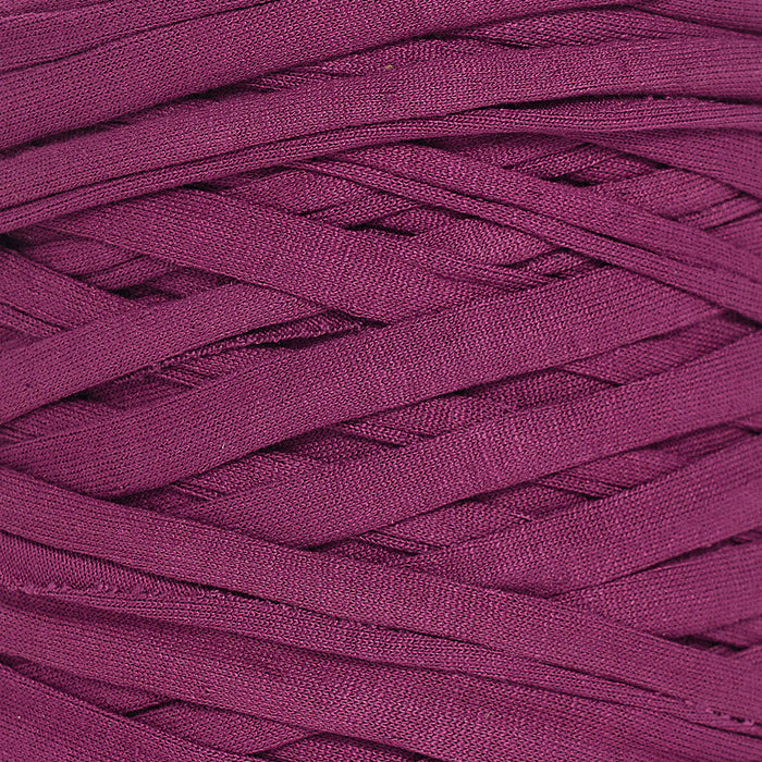 Recycled T-Shirt Fabric Yarn - Merlot Color