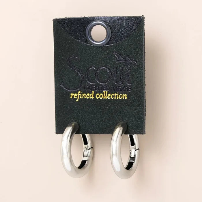 Refined Earring Collection - Stellar Hoop/Sterling Silver