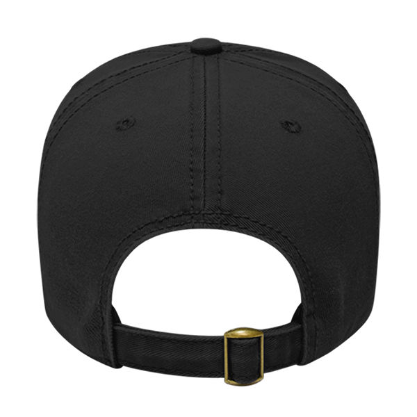 Relaxed Black Chino Golf Cap - Personalized