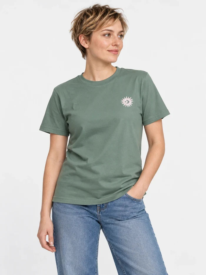 Remera Converse Mujer Floral Graphic Verde — vista principal