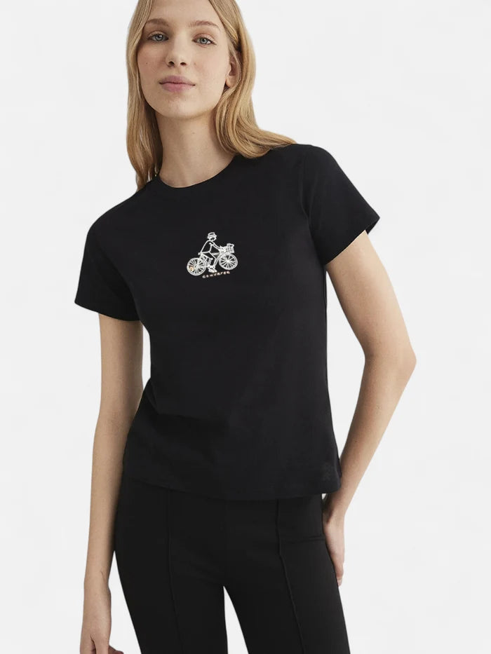 Remera Converse Mujer Ride Negro