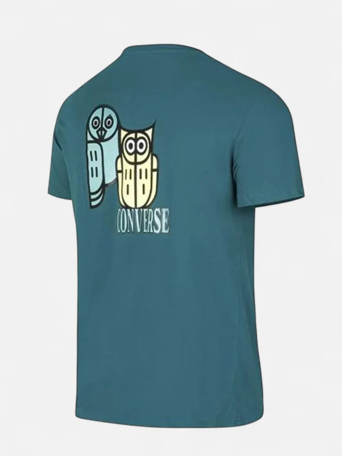 Remera Converse Owl Graphic Verde Petroleo