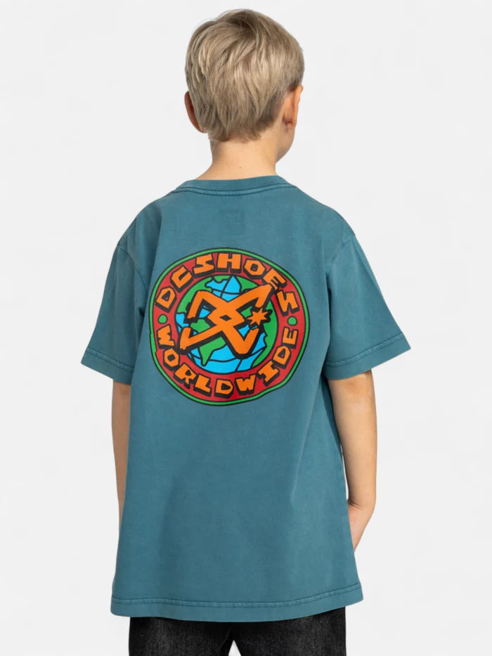 Remera DC Niño Spinner Turquesa