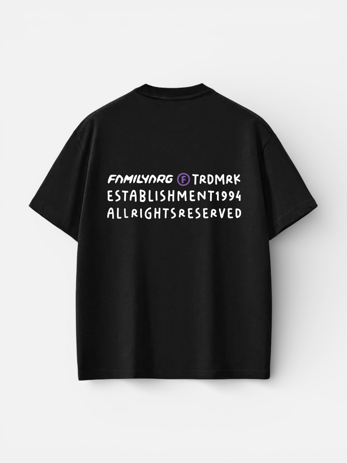 Remera Familyarg All Rights Bone Negro