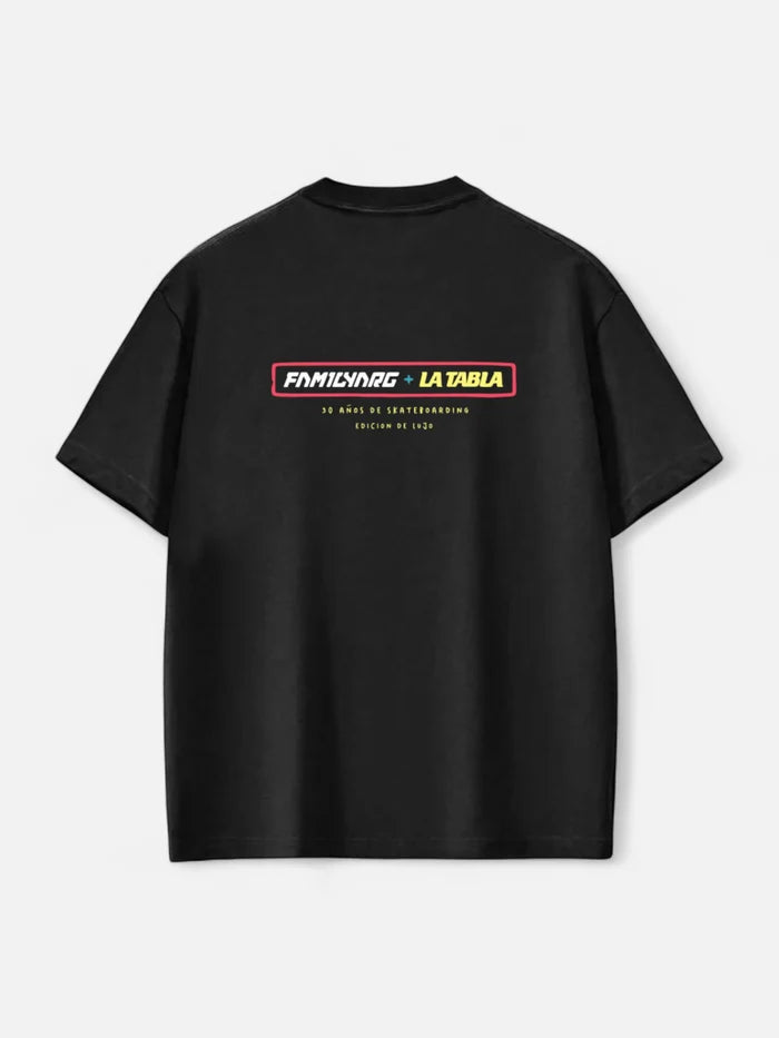 Remera Familyarg Eh! Gato Supersized Negro