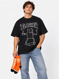 Remera Familyarg Flasher Supersized Negro + Medias Crew Naranja — vista principal
