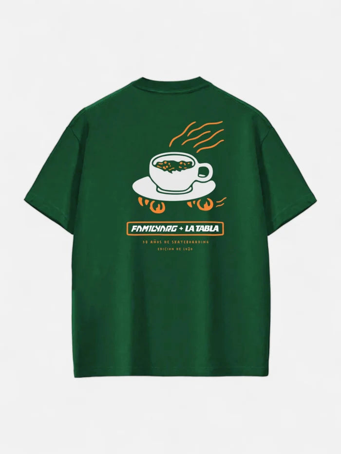Remera Familyarg + LaTabla Cofi Verde Pino