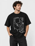 Remera Familyarg +Vagoart Slipper Supersized Negro — vista principal