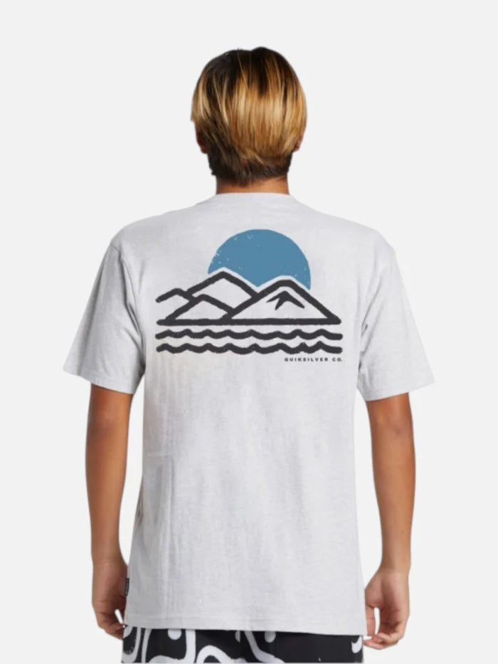 Remera Quiksilver Blue Lines MT0 Gris