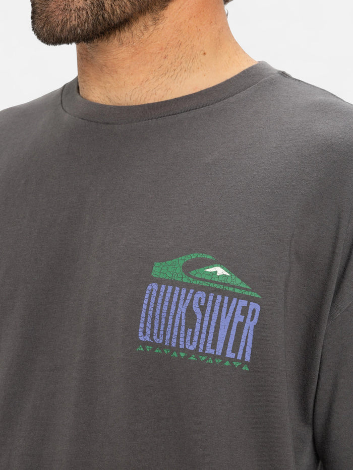 Remera Quiksilver GH QS World Force Gris Oscuro