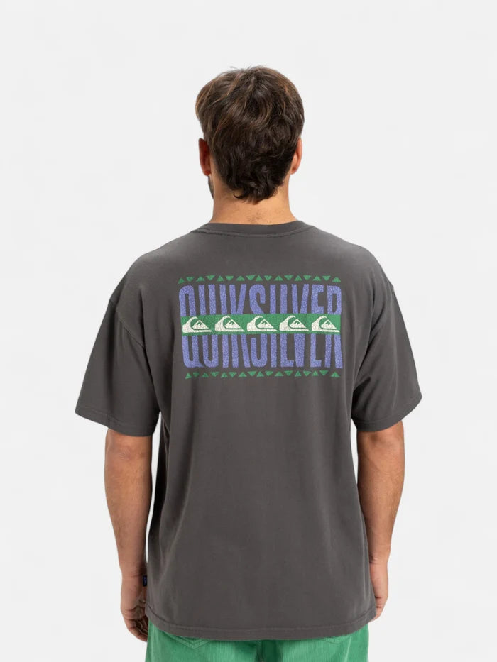 Remera Quiksilver GH QS World Force Gris Oscuro