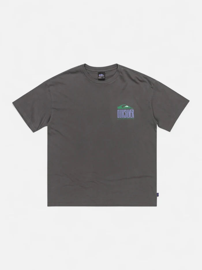 Remera Quiksilver GH QS World Force Gris Oscuro