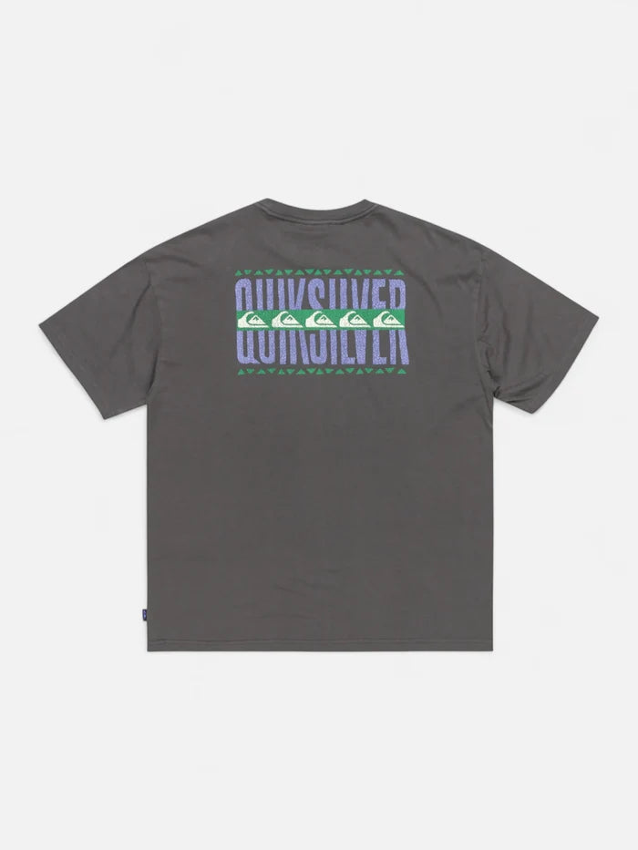Remera Quiksilver GH QS World Force Gris Oscuro