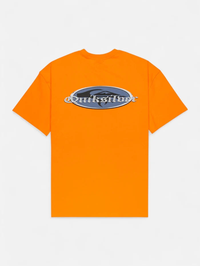Remera Quiksilver Mercury Chrome Oldenglish Naranja