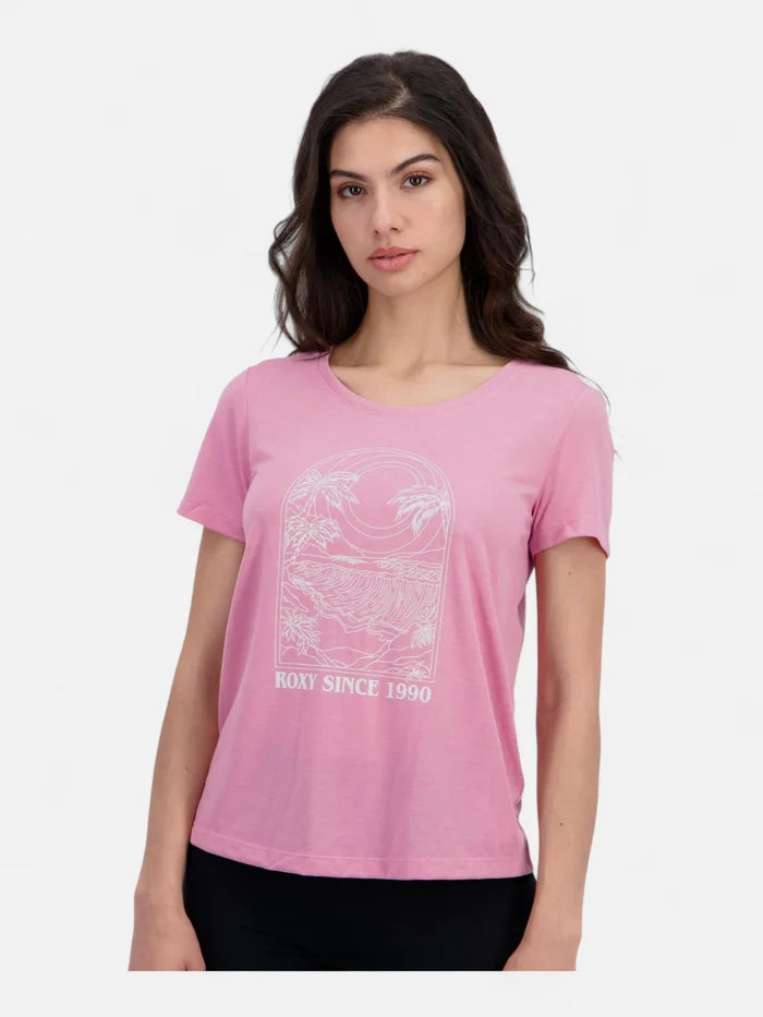 Remera Roxy Mujer Surfclassic Rosa