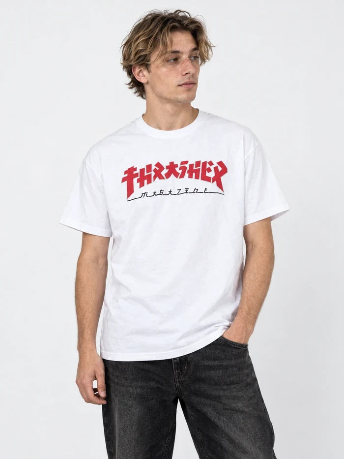 Remera Thrasher Godzilla Blanco — vista principal