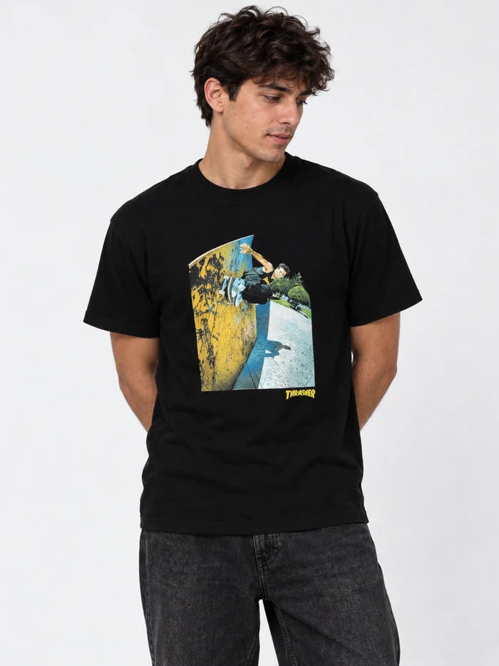 Remera Thrasher Mic E Walrise Negro — vista principal