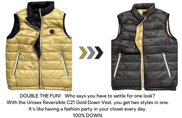 Reversible Down Unisex Vest - C21®