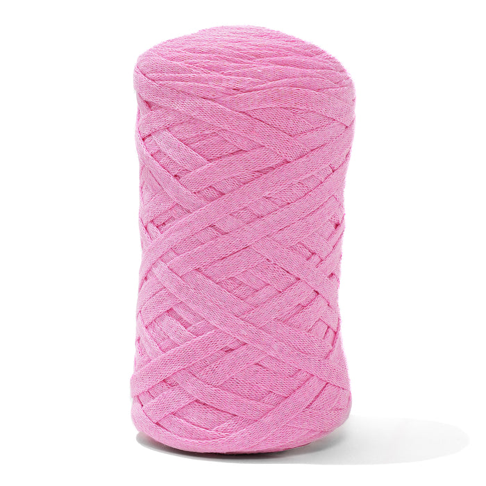 Ribbon Tape Yarn - Baby Pink Color