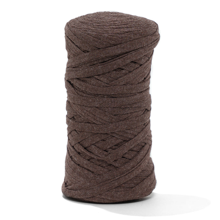 Ribbon Tape Yarn - Chocolate Color