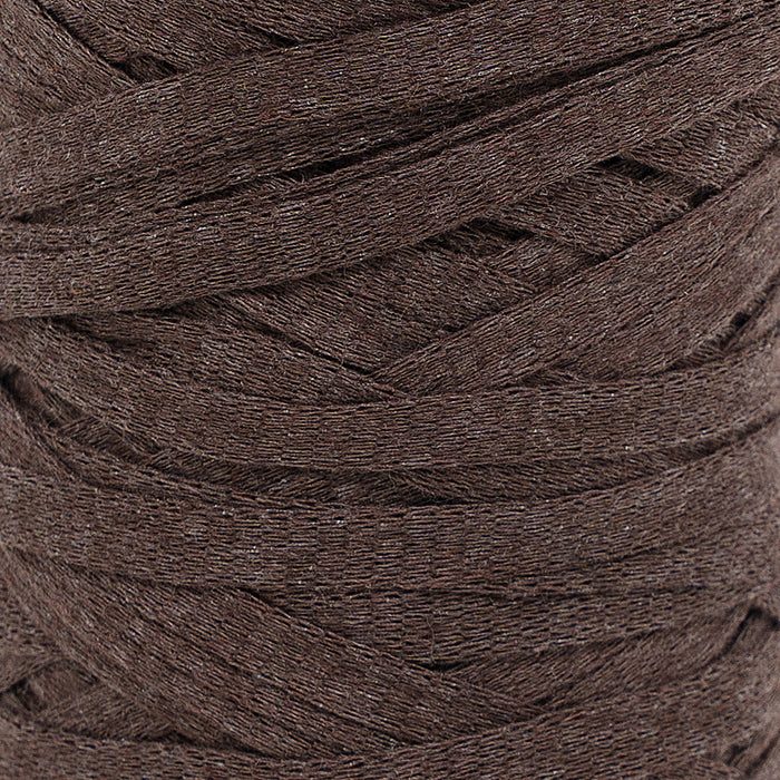 Ribbon Tape Yarn - Chocolate Color