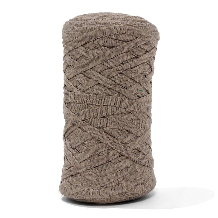 Ribbon Tape Yarn - Soft Taupe Color