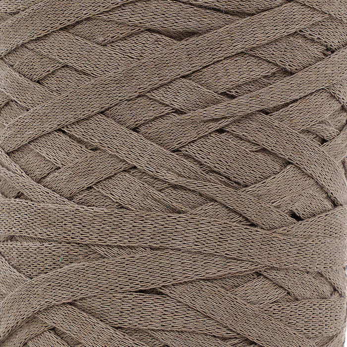 Ribbon Tape Yarn - Soft Taupe Color