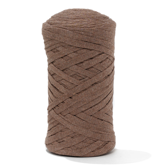 Ribbon Tape Yarn - Wood Brown Color