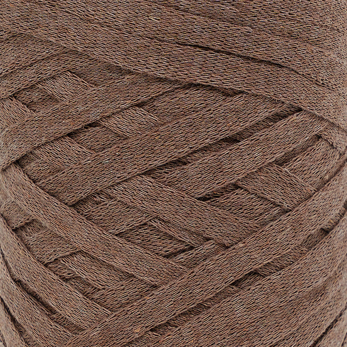 Ribbon Tape Yarn - Wood Brown Color