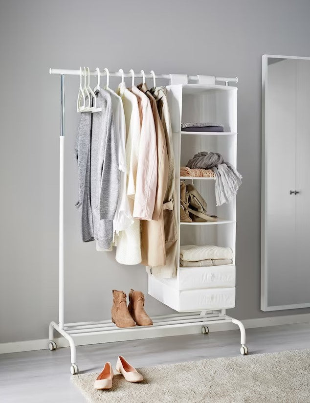 RIGGA Clothes rack, White