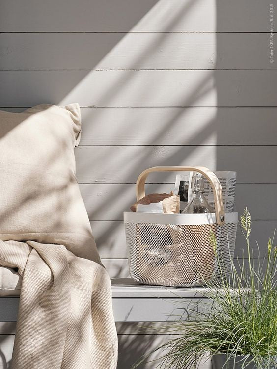 RISATORP Basket, 25x26x18cm, White