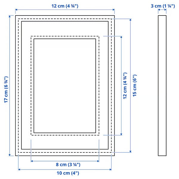 RODALM Frame, black, 10x15cm