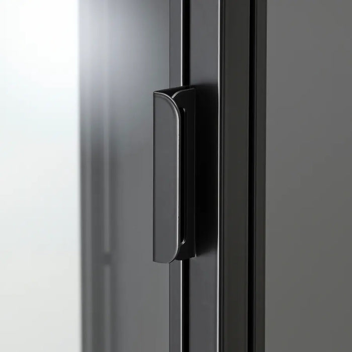 RUDSTA Glass-door cabinet, 42x37x155cm, Anthracite