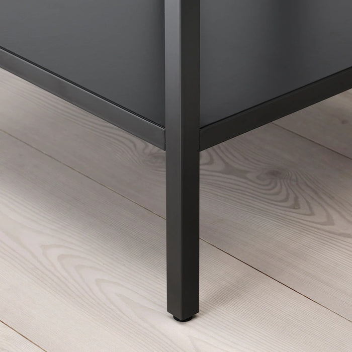RUDSTA Glass-door cabinet, 42x37x155cm, Anthracite