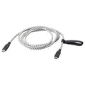 RUNDHULT USB-C to USB-C, Black/white, 1.5m/100W