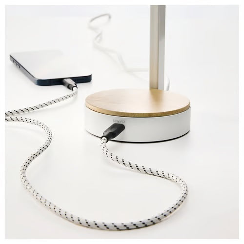 RUNDHULT USB-C to USB-C, Black/white, 1.5m/100W