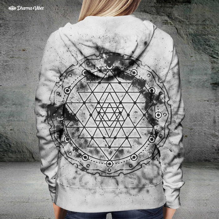 Sacred Sri Yantra by McAshe Hoodie