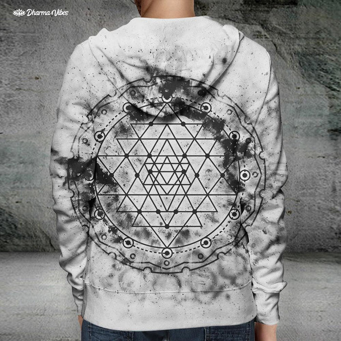 Sacred Sri Yantra by McAshe Hoodie