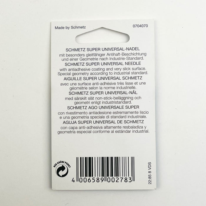 Schmetz - SUPER Universal (anti-adhesive) - Assorted Sizes - Sewing Gem
