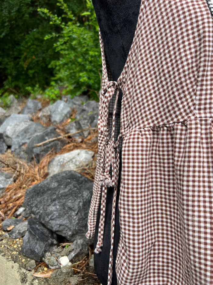 Scissor Me Timbers - Gingham Apron Top