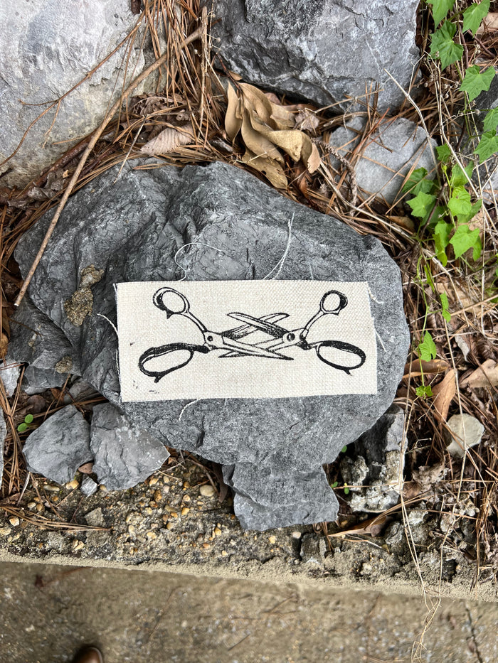 Scissor Me Timbers - Printed Sew-On Patch