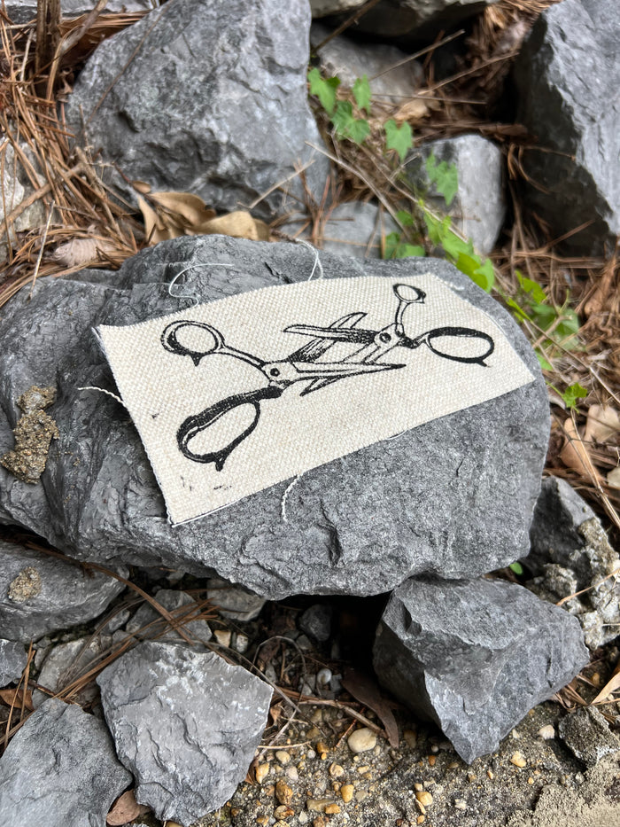 Scissor Me Timbers - Printed Sew-On Patch