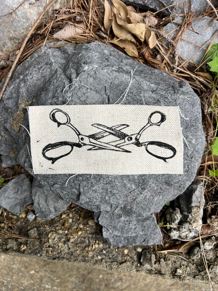 Scissor Me Timbers - Printed Sew-On Patch